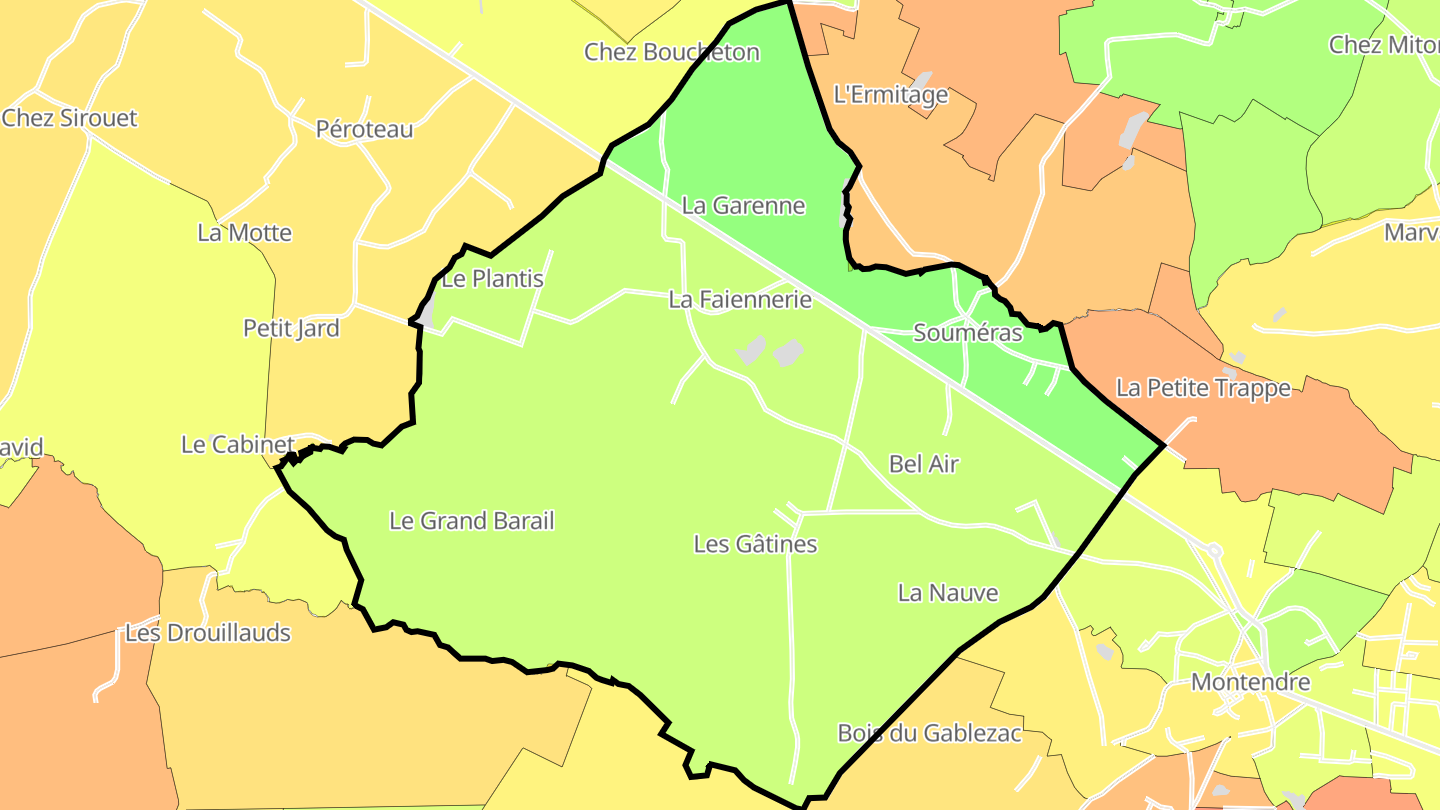 Carte des prix de l'immobilier Souméras