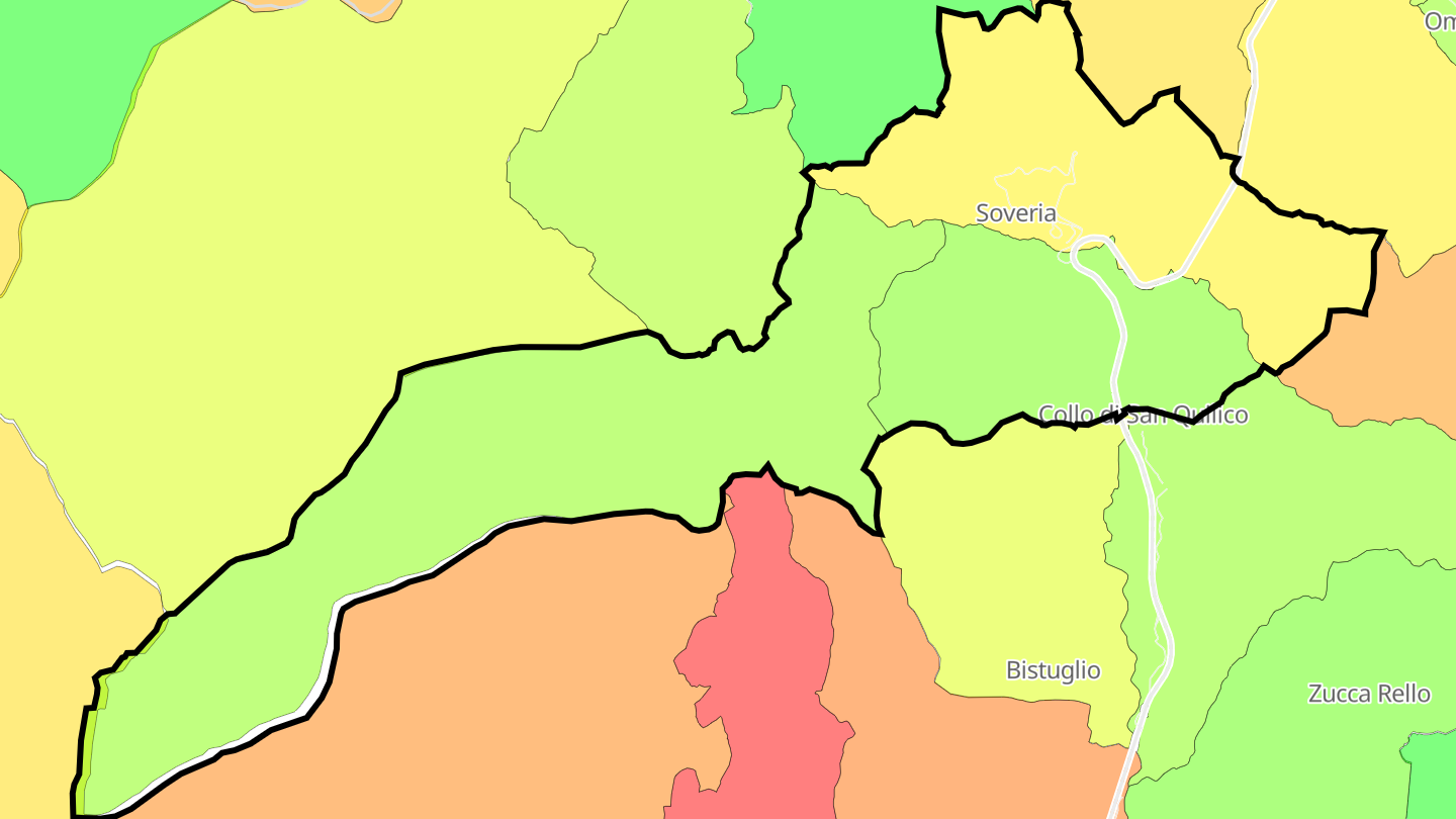Carte des prix de l'immobilier Soveria