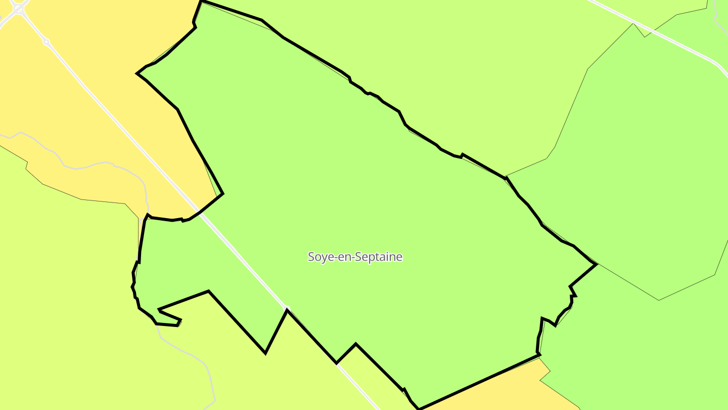 Carte des prix de l'immobilier Soye-en-Septaine