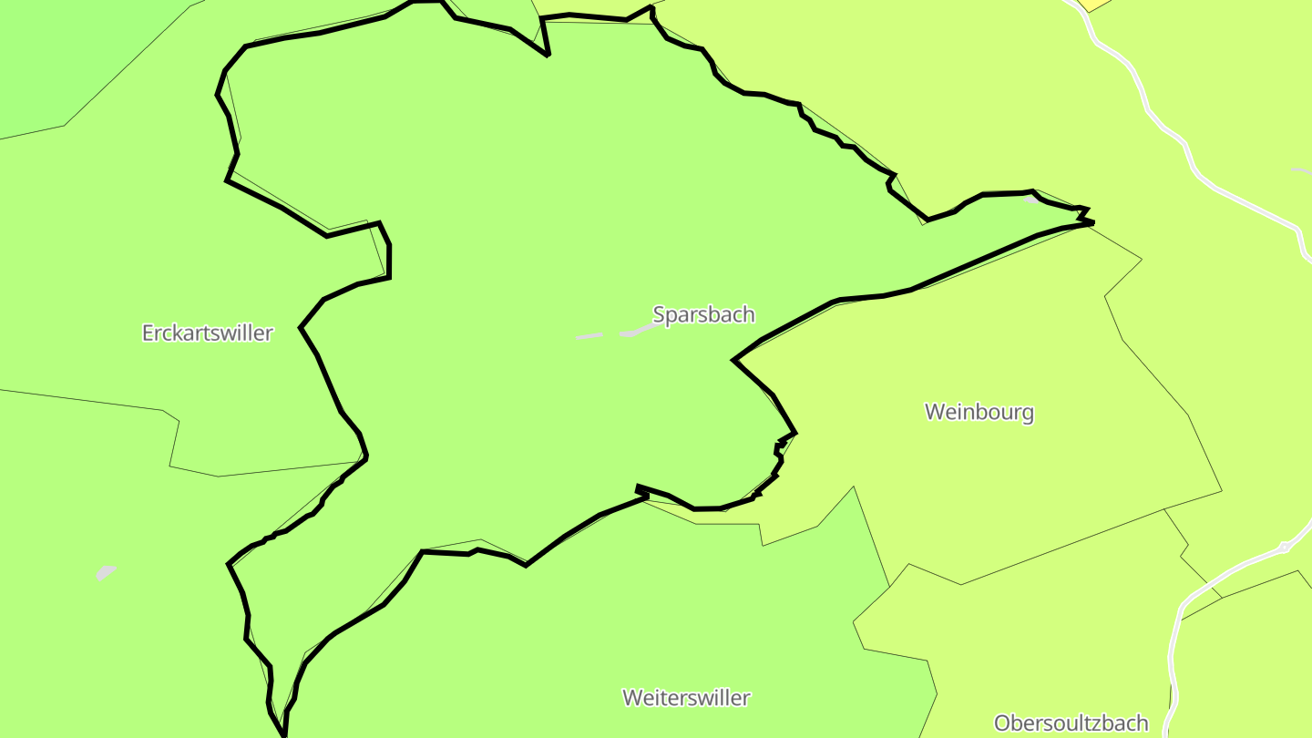 Carte des prix de l'immobilier Sparsbach