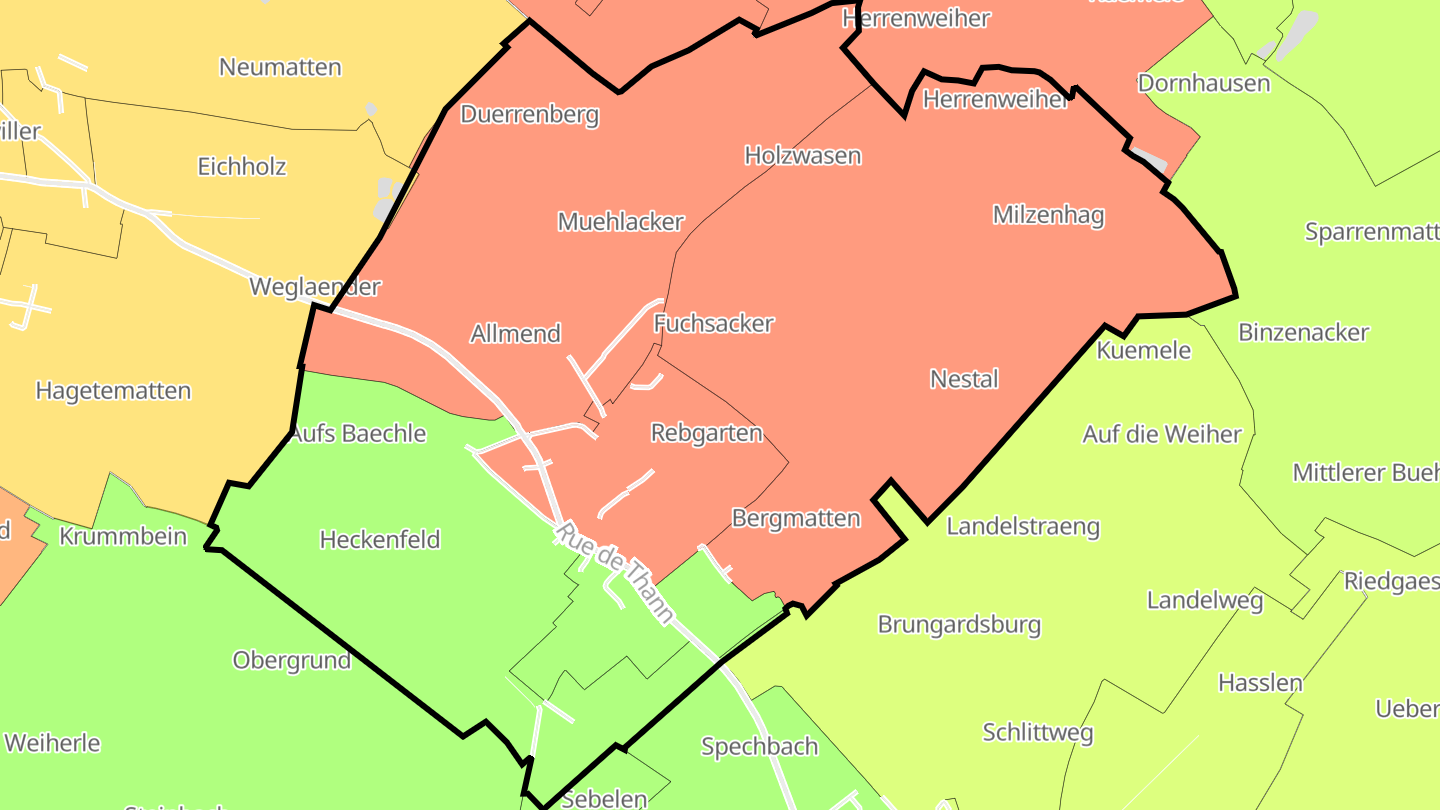 Carte des prix de l'immobilier Spechbach-le-Haut