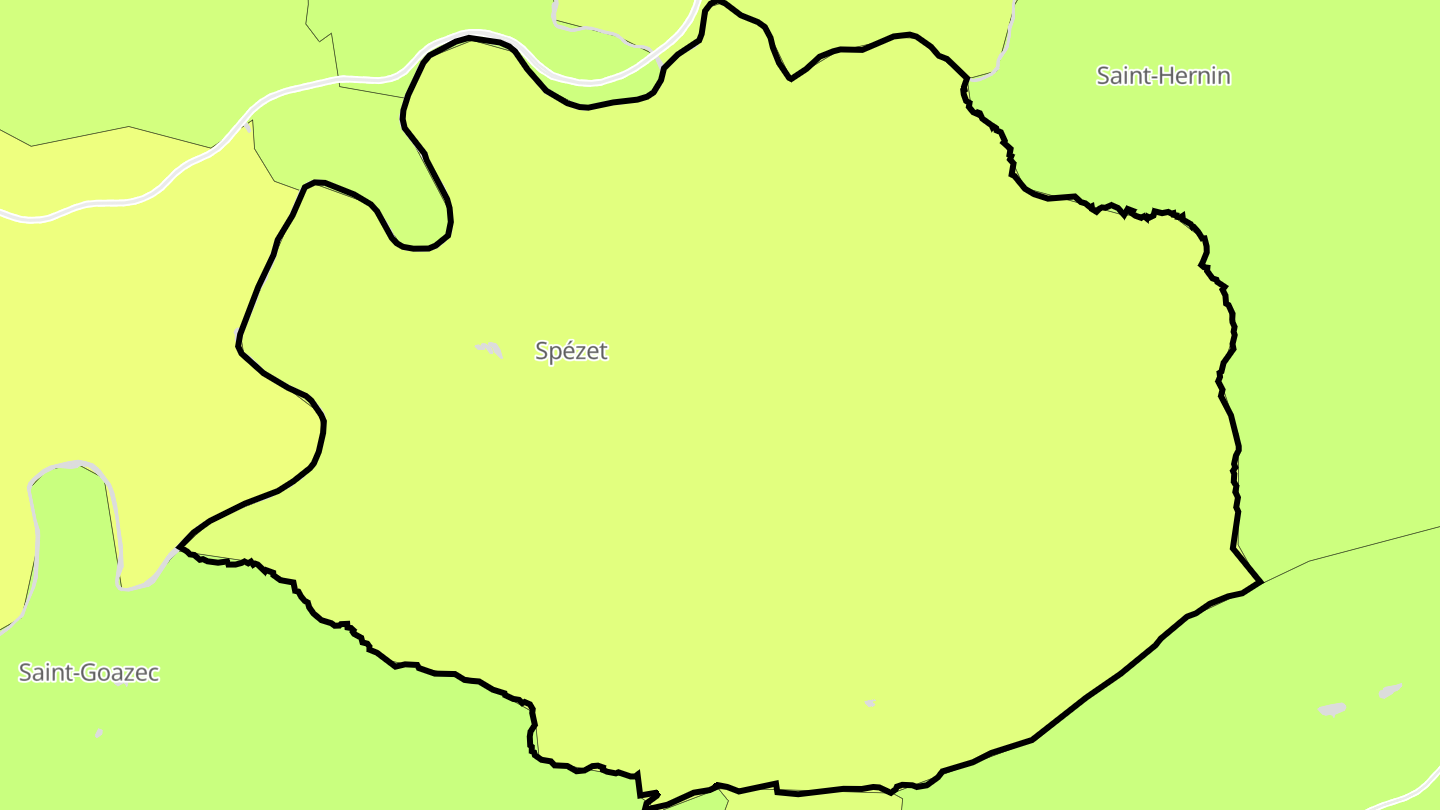 Carte des prix de l'immobilier Spézet