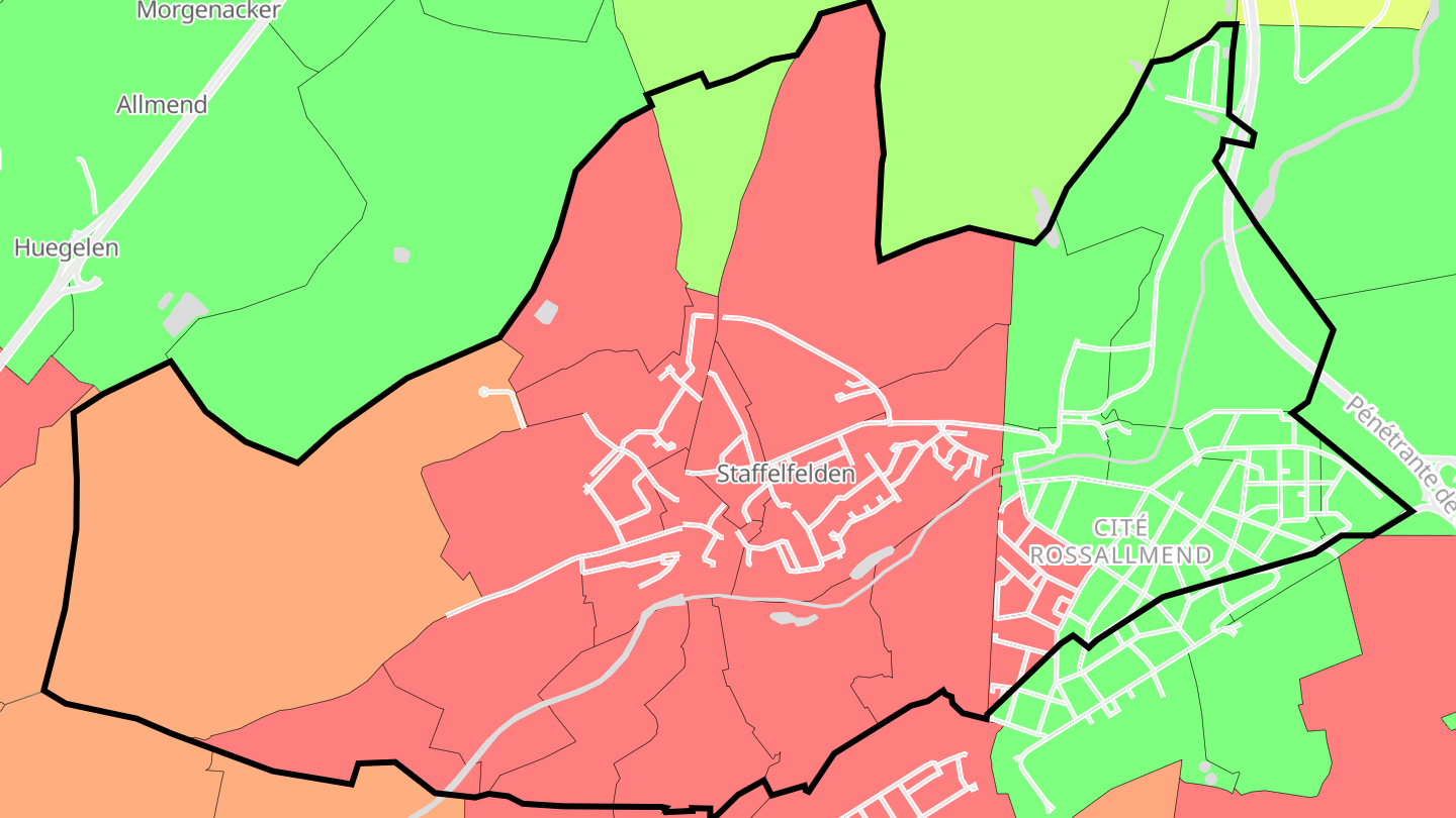 Carte des prix de l'immobilier Staffelfelden