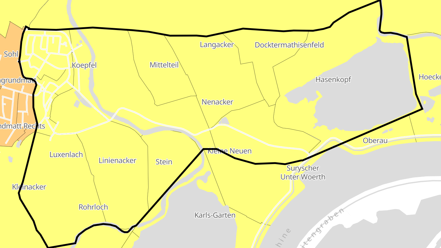 Carte des prix de l'immobilier Stattmatten
