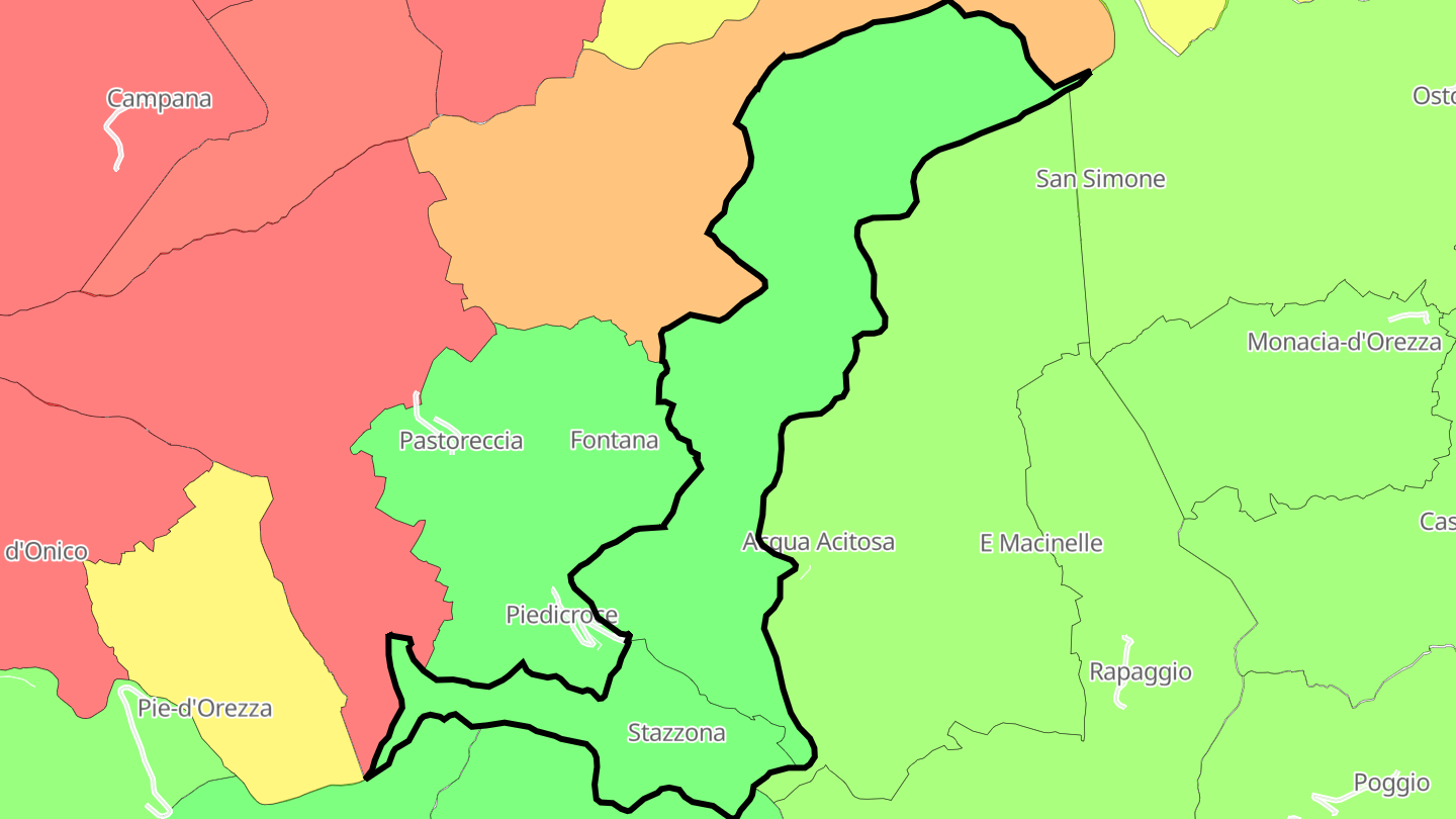 Carte des prix de l'immobilier Stazzona