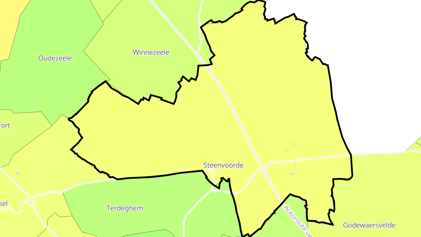 Carte des prix de l'immobilier Steenvoorde