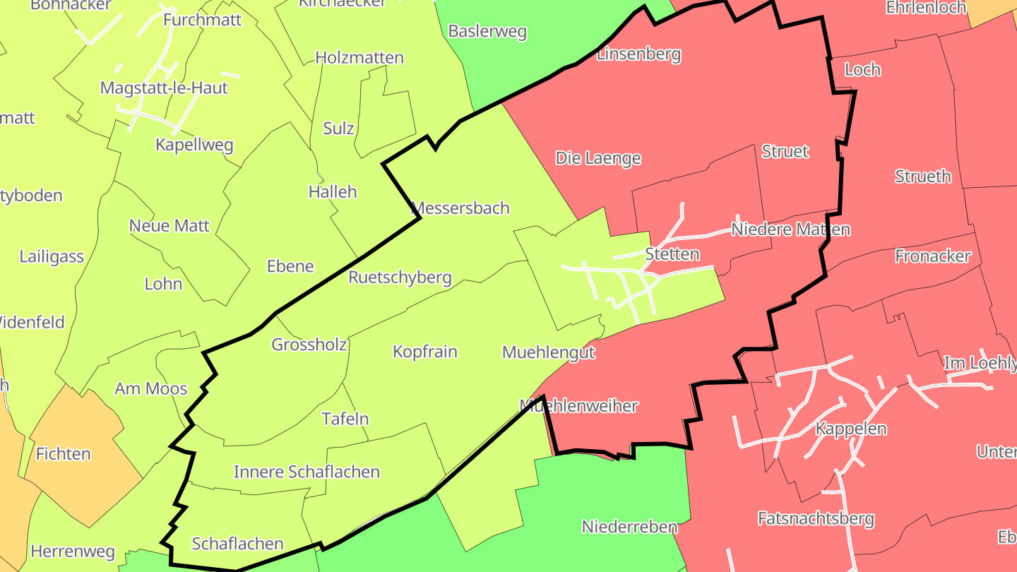 Carte des prix de l'immobilier Stetten