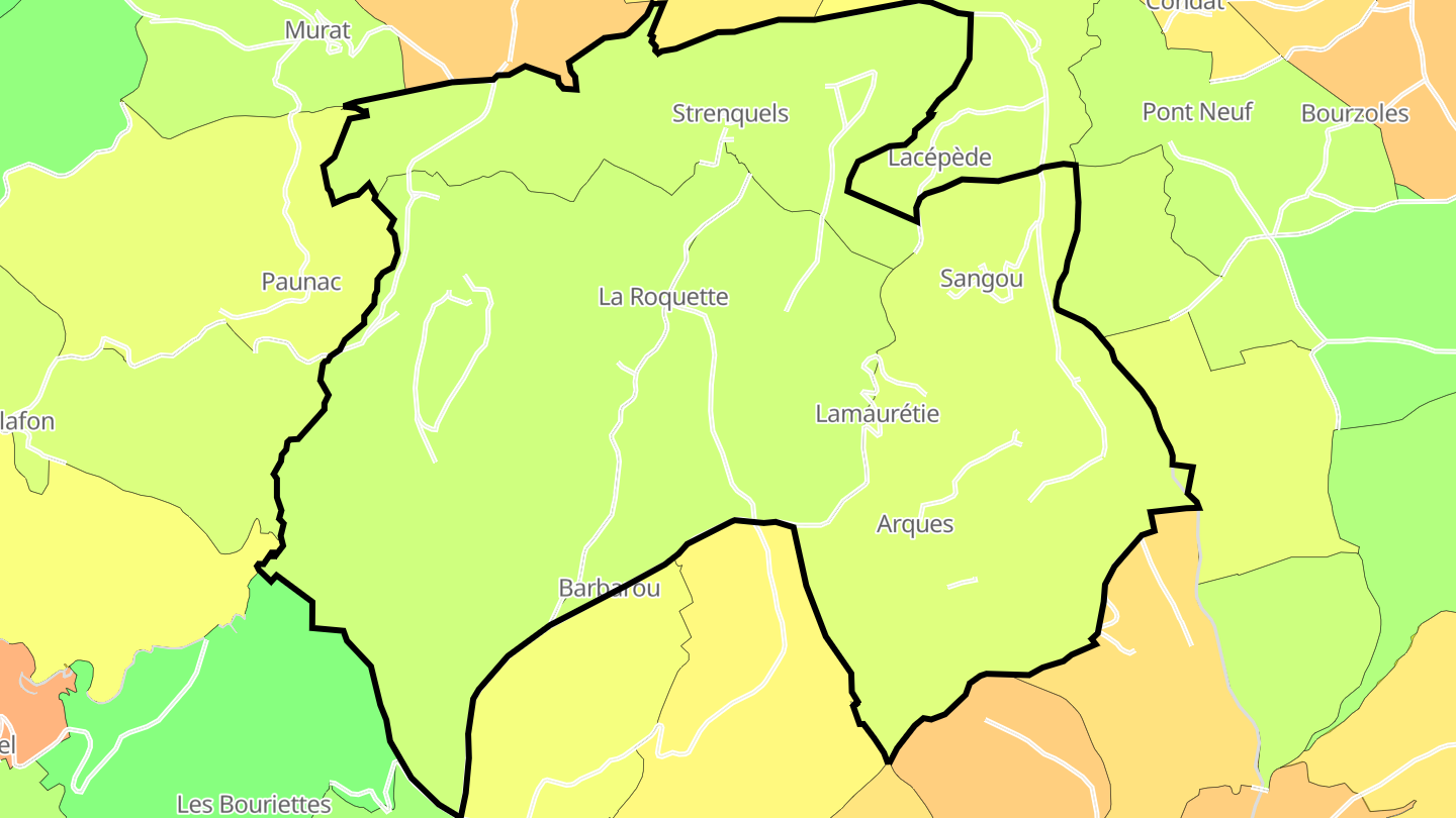 Carte des prix de l'immobilier Strenquels