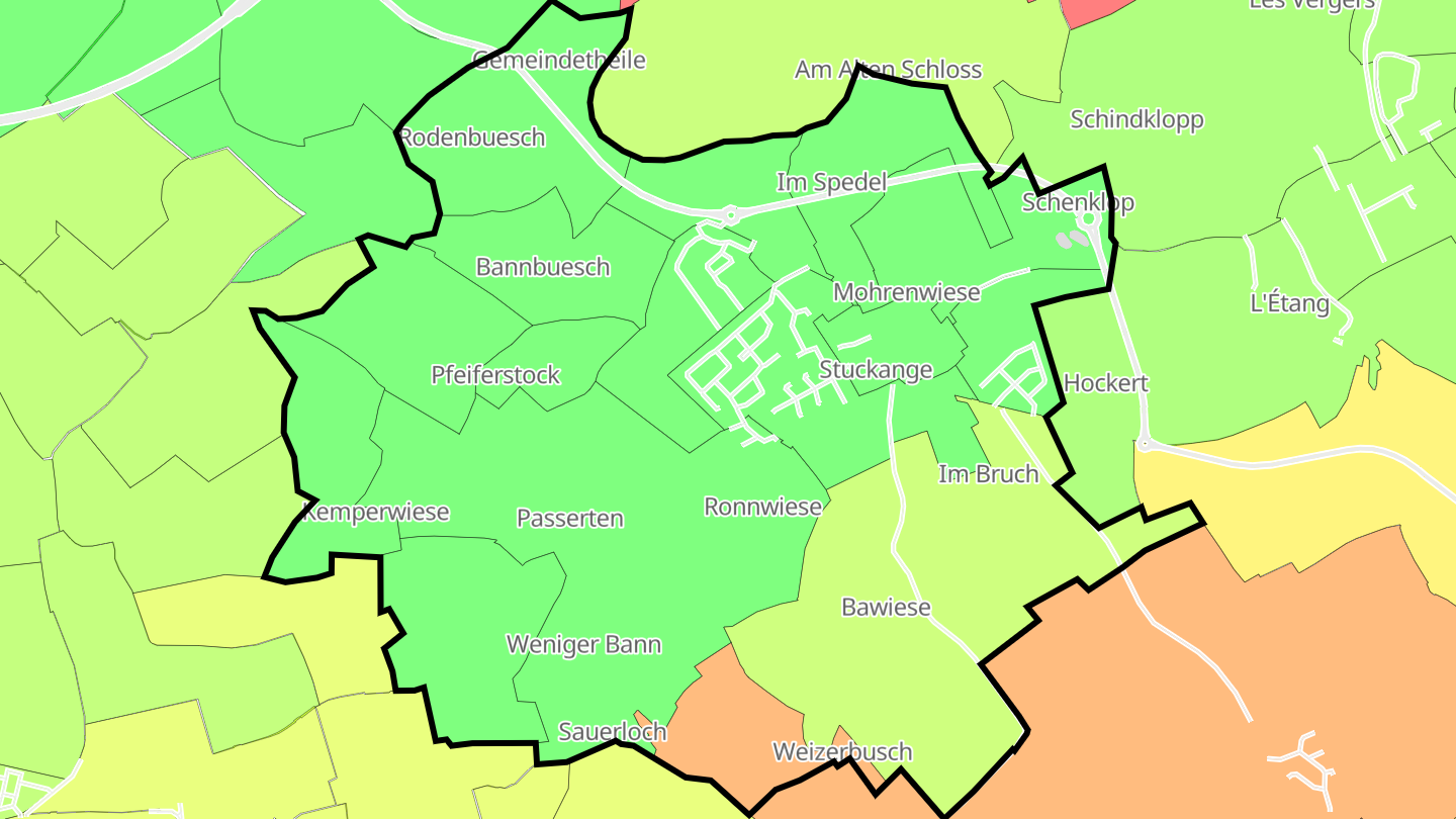 Carte des prix de l'immobilier Stuckange