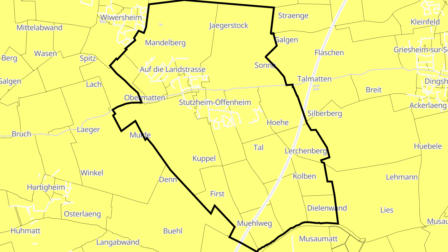 Carte des prix de l'immobilier Stutzheim-Offenheim