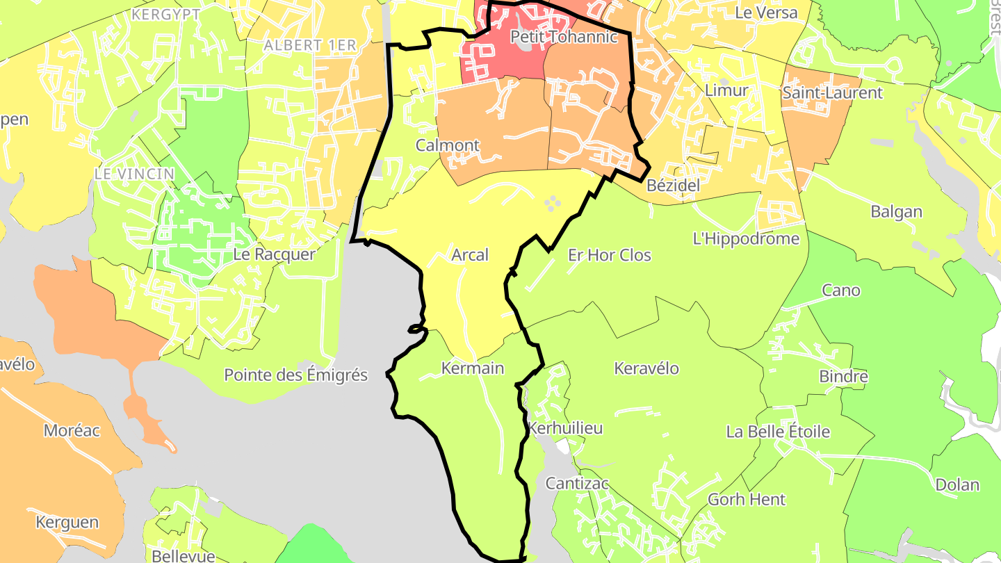 Carte des prix de l'immobilier Sud-Est