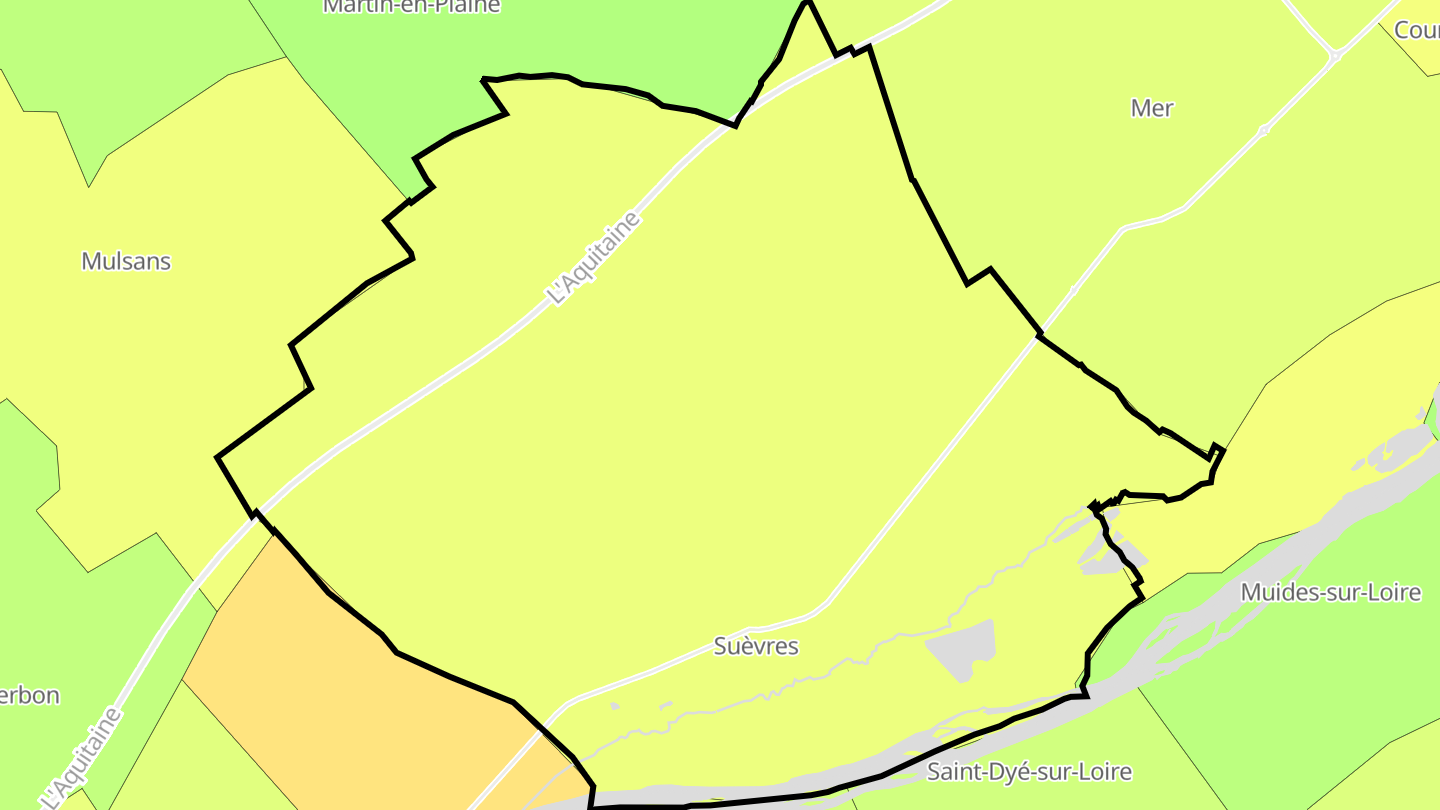 Carte des prix de l'immobilier Suèvres