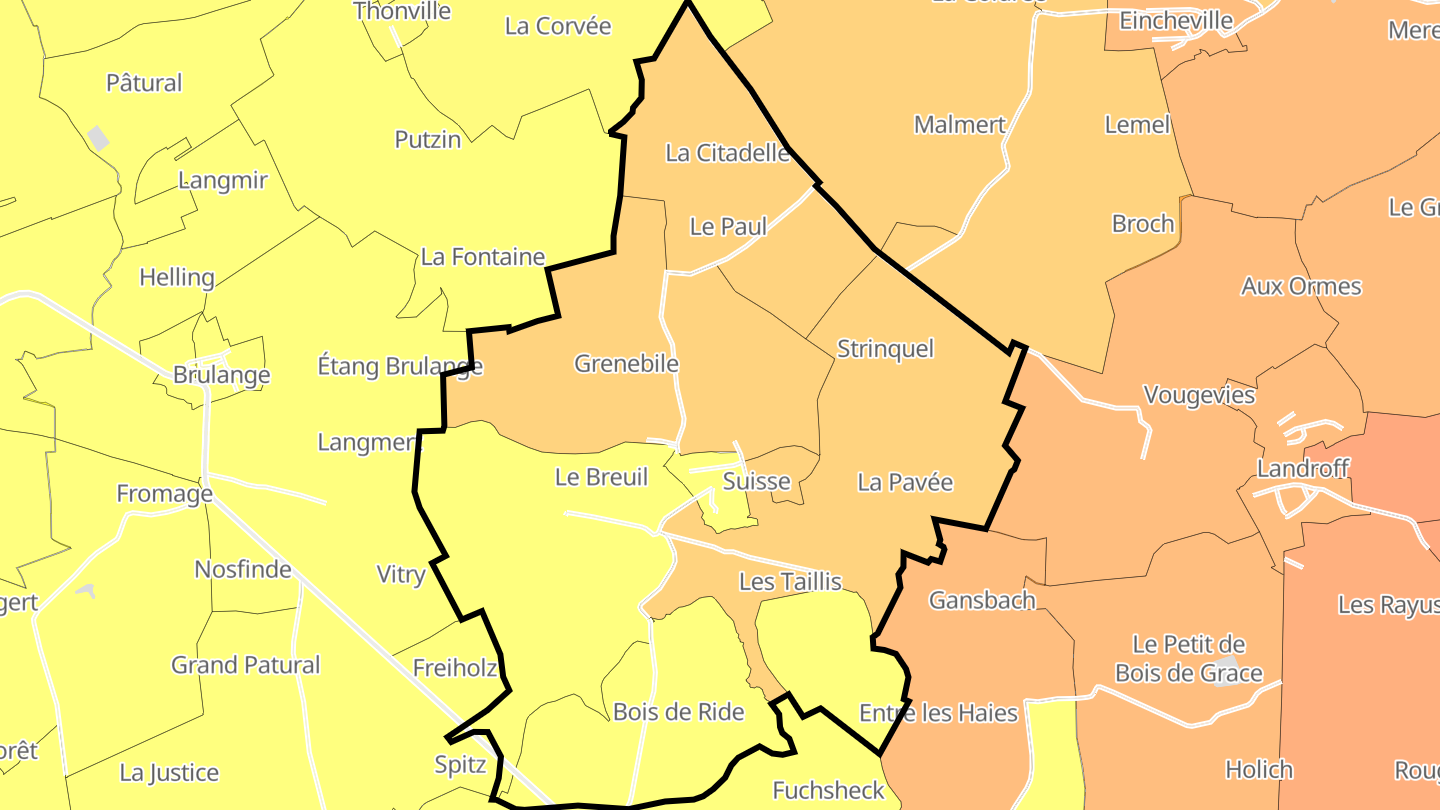 Carte des prix de l'immobilier Suisse