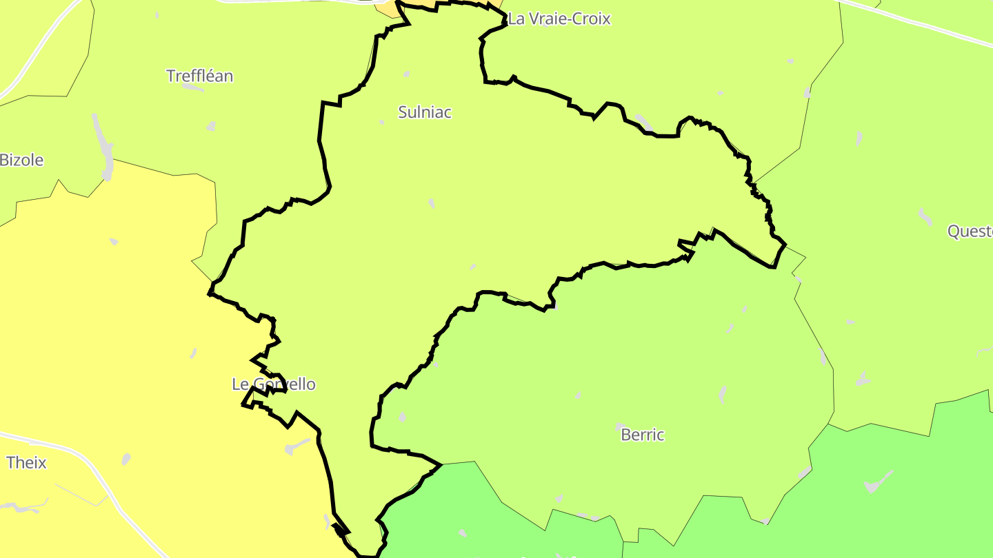 Carte des prix de l'immobilier Sulniac