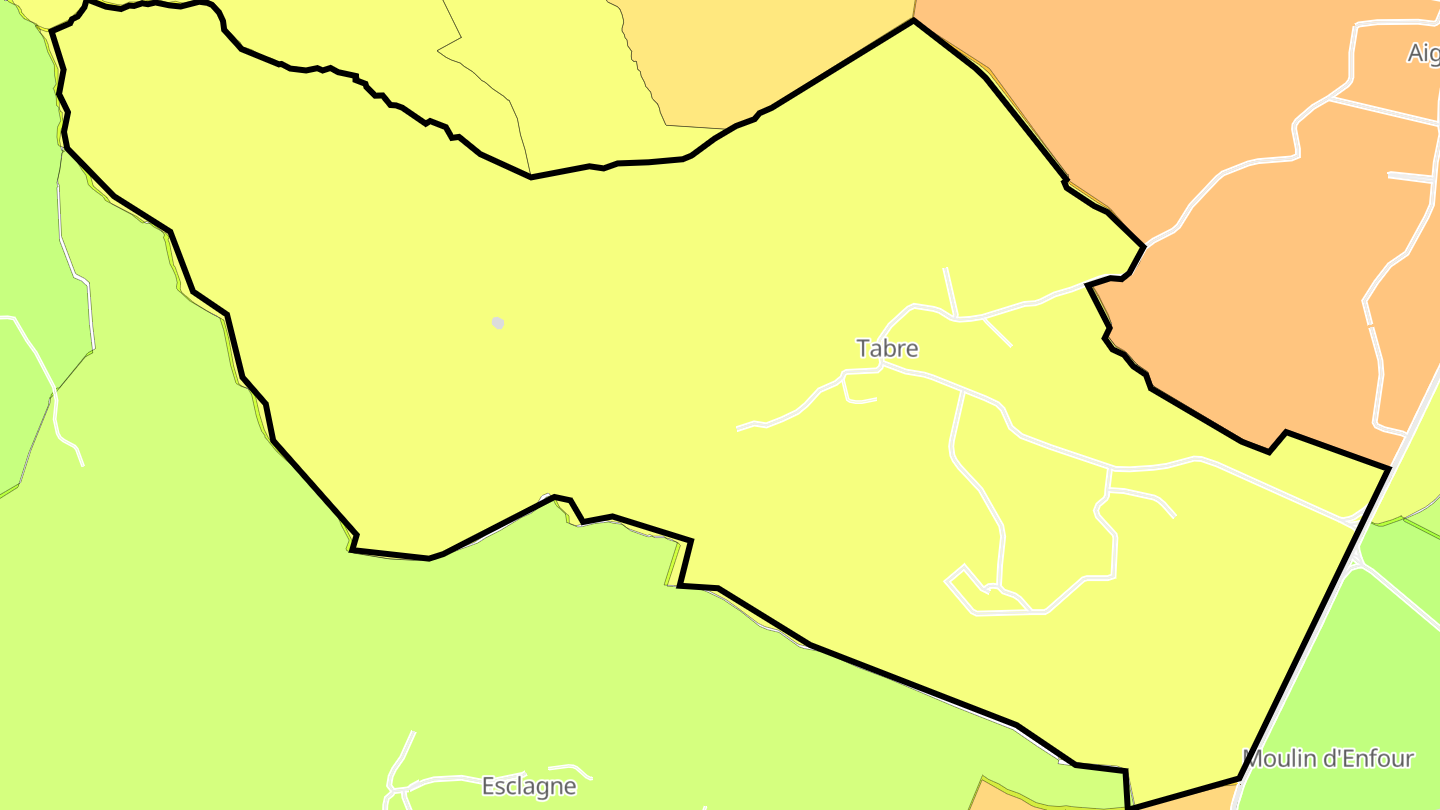 Carte des prix de l'immobilier Tabre