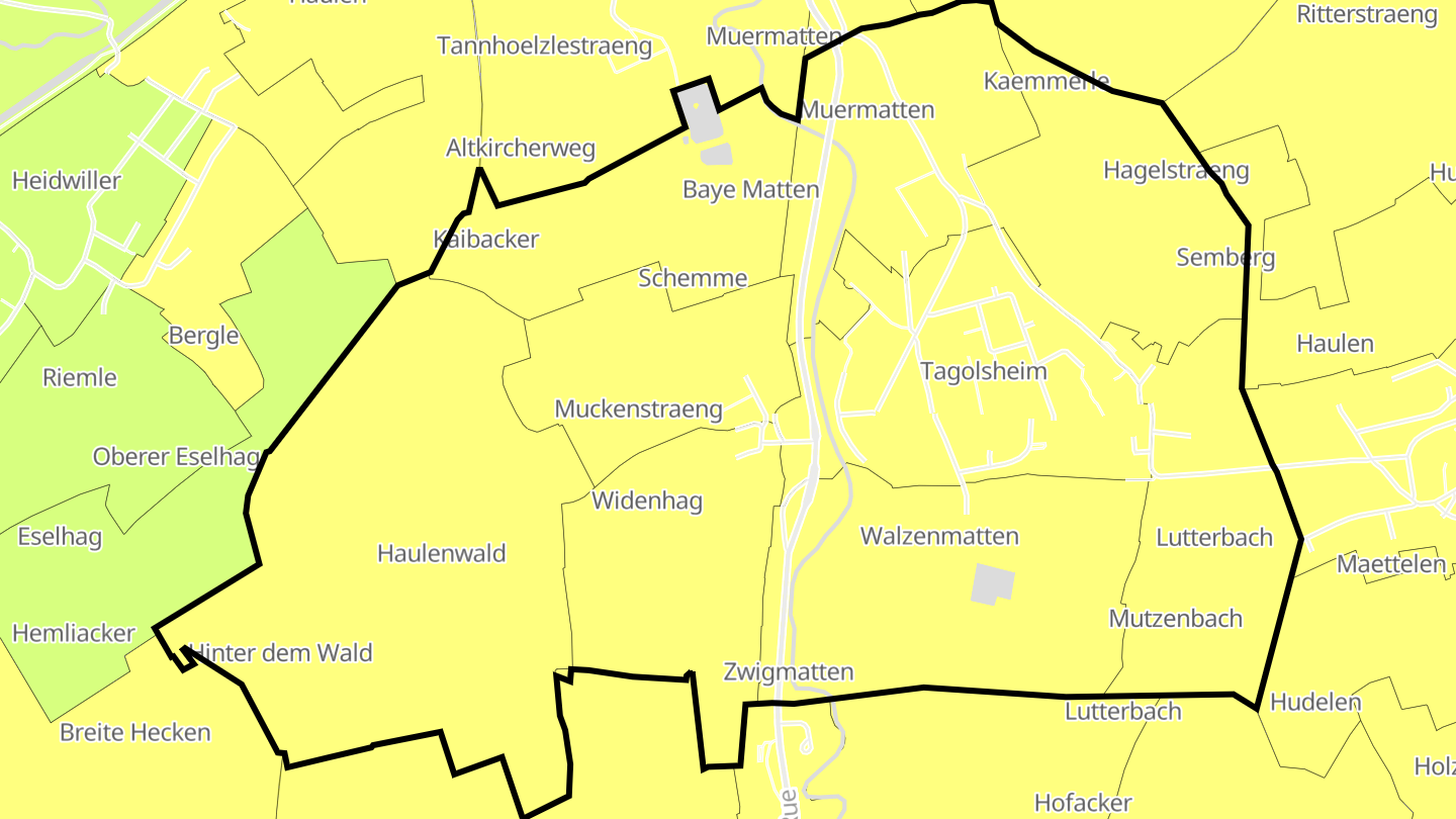 Carte des prix de l'immobilier Tagolsheim
