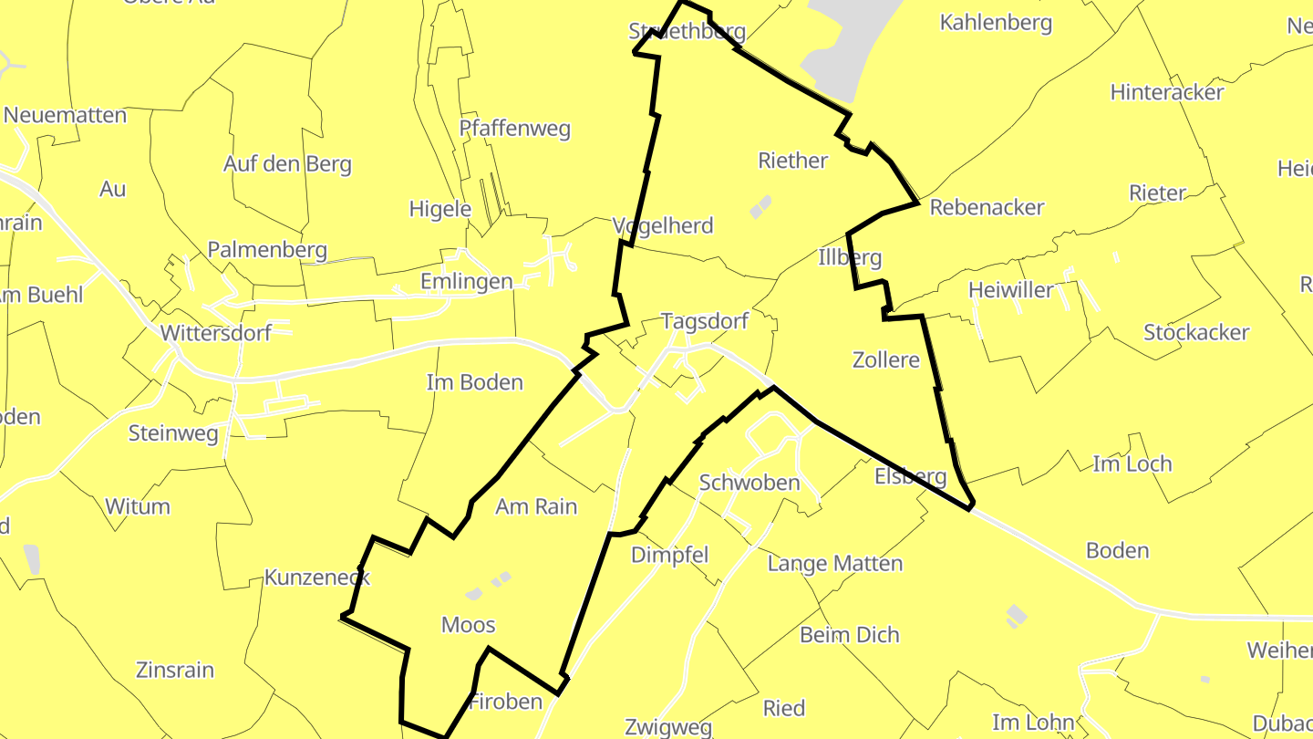 Carte des prix de l'immobilier Tagsdorf