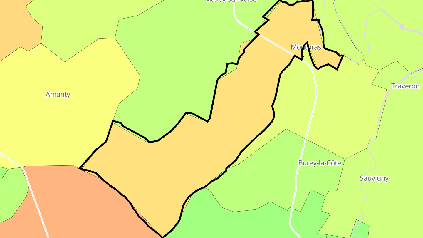 Carte des prix de l'immobilier Taillancourt