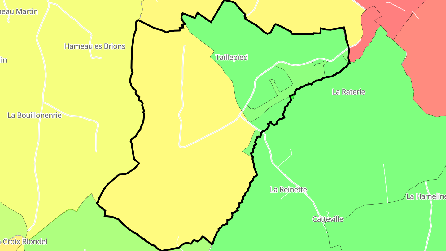 Carte des prix de l'immobilier Taillepied