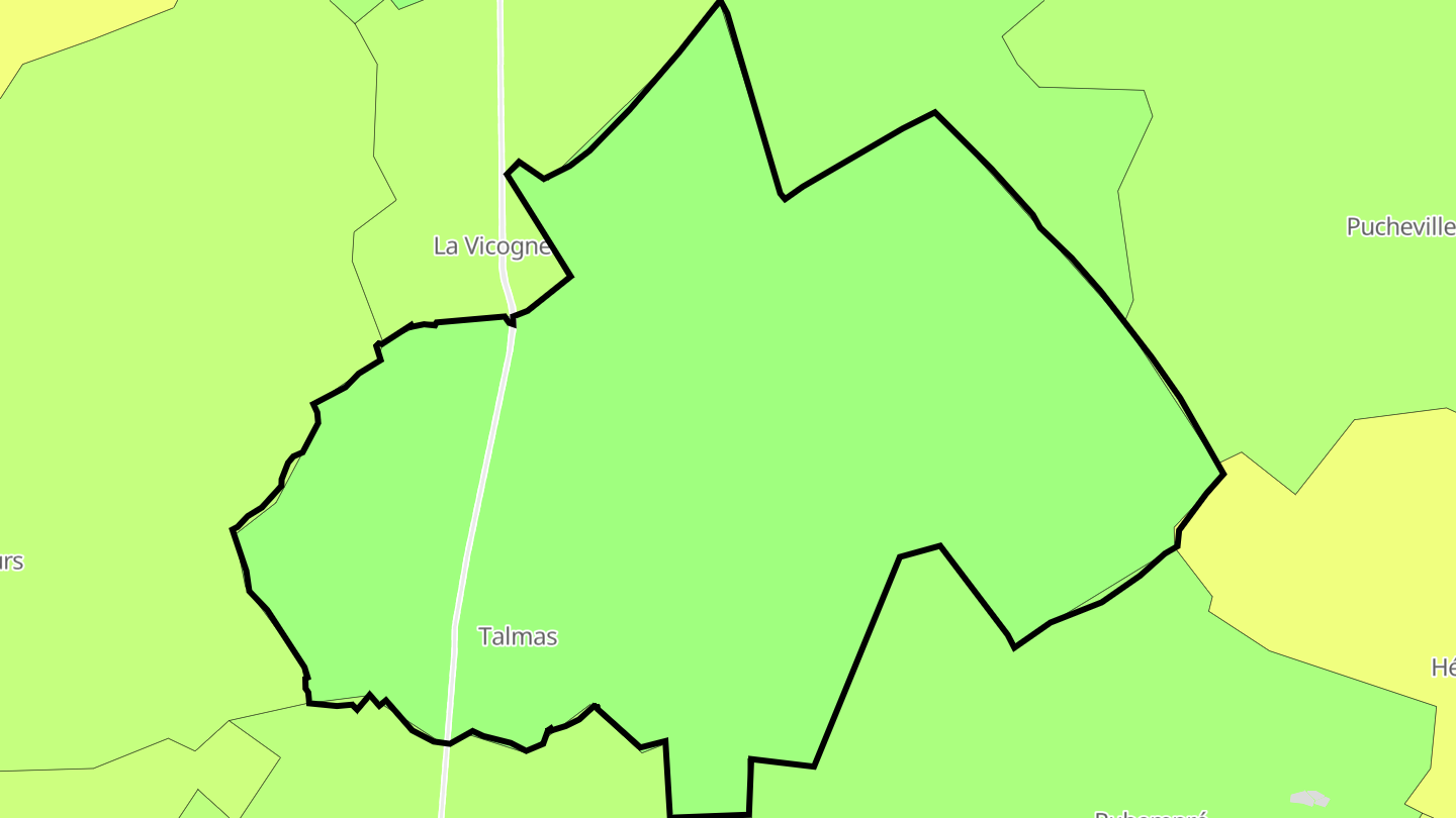 Carte des prix de l'immobilier Talmas