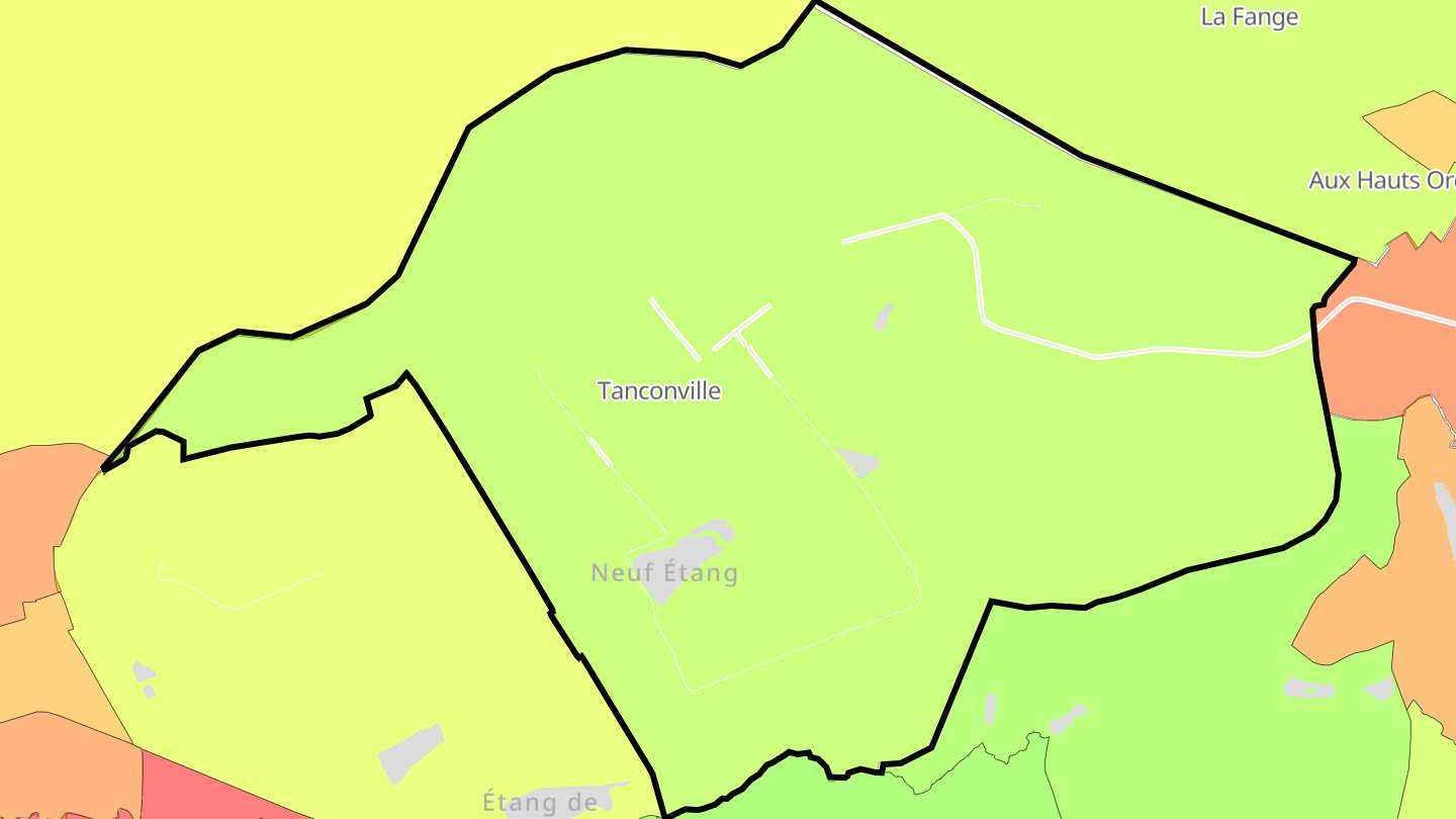 Carte des prix de l'immobilier Tanconville