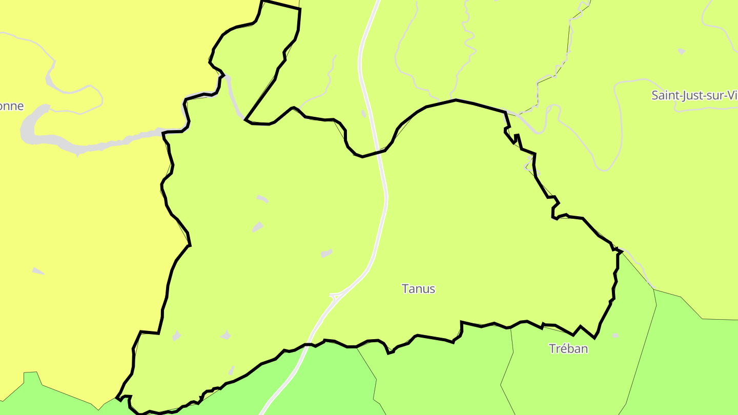 Carte des prix de l'immobilier Tanus