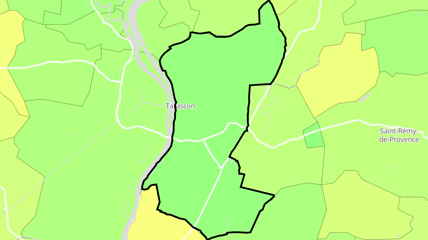 Carte des prix de l'immobilier Tarascon