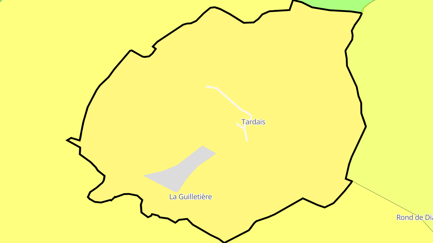 Carte des prix de l'immobilier Tardais
