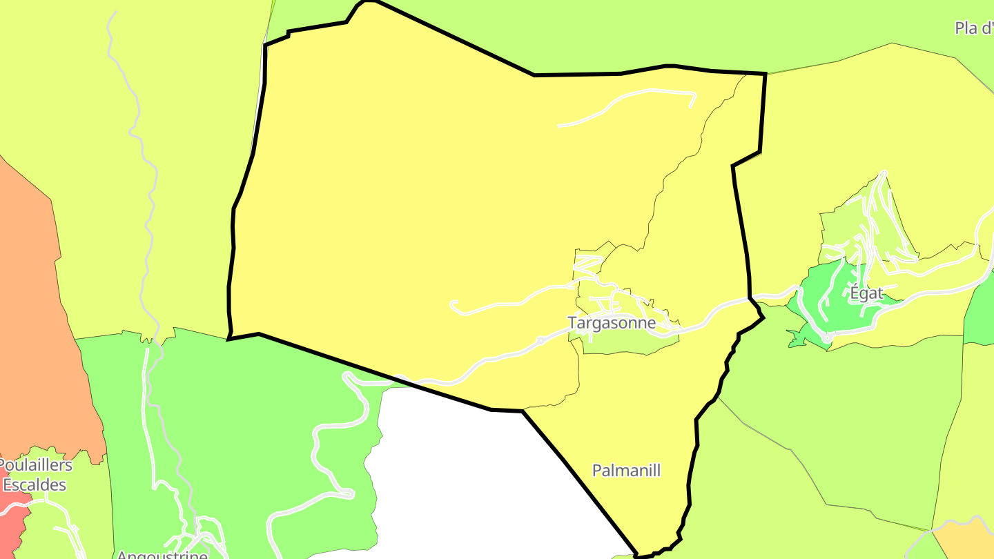 Carte des prix de l'immobilier Targasonne