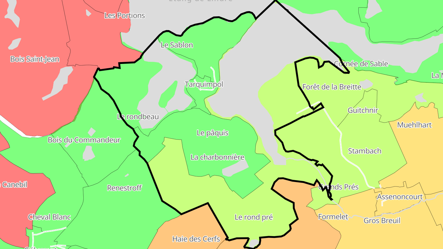 Carte des prix de l'immobilier Tarquimpol