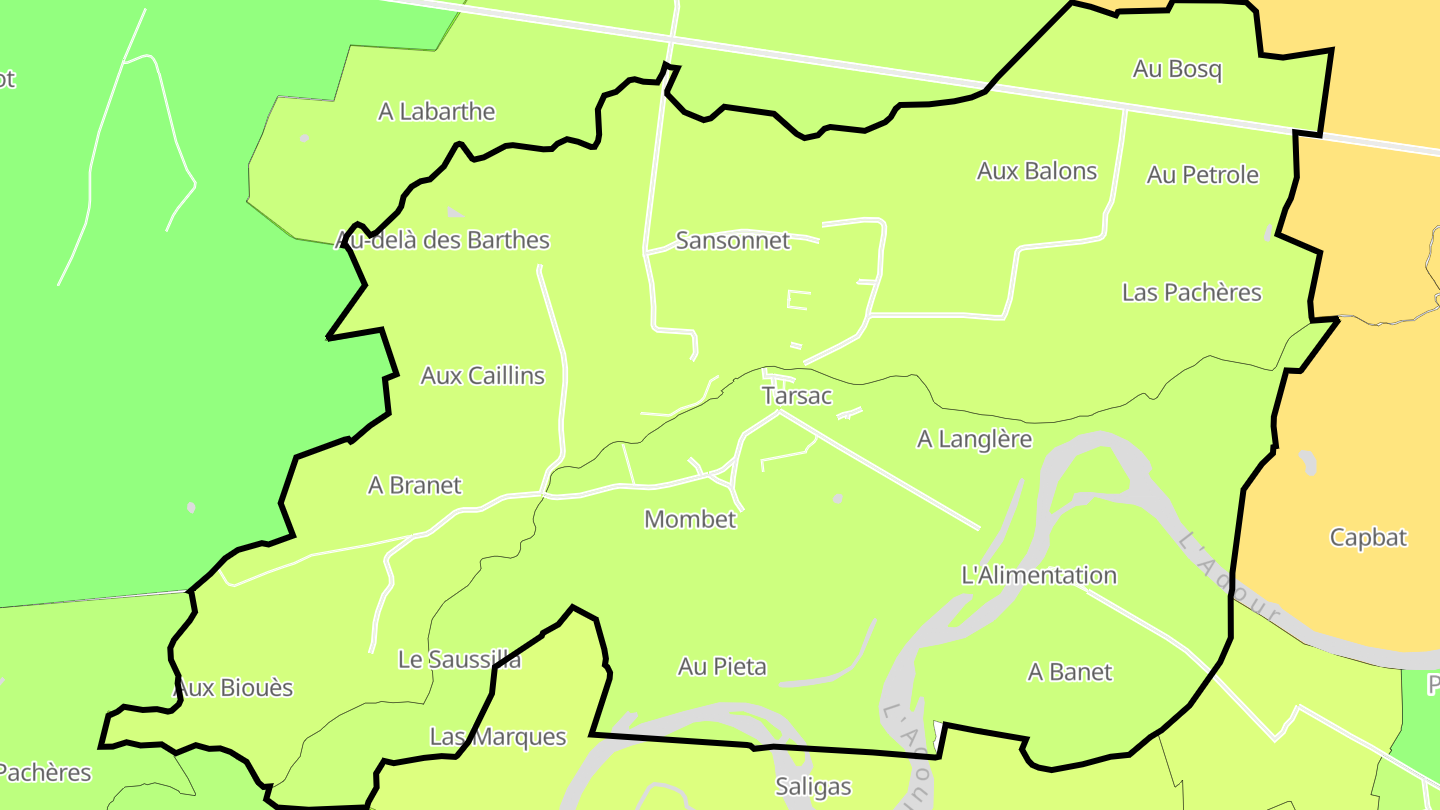 Carte des prix de l'immobilier Tarsac