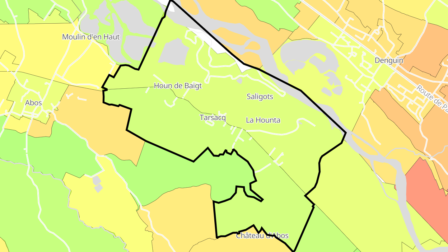 Carte des prix de l'immobilier Tarsacq
