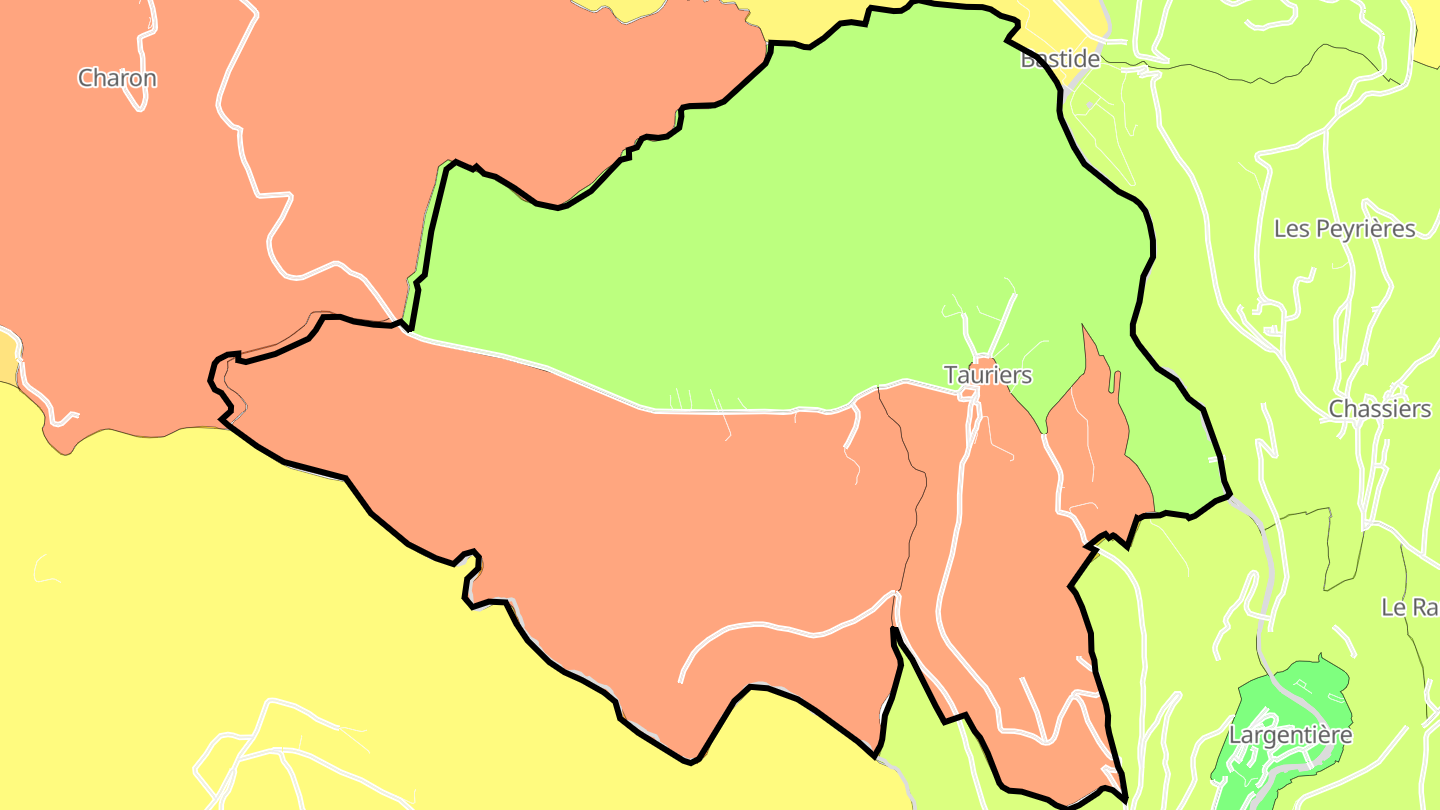 Carte des prix de l'immobilier Tauriers