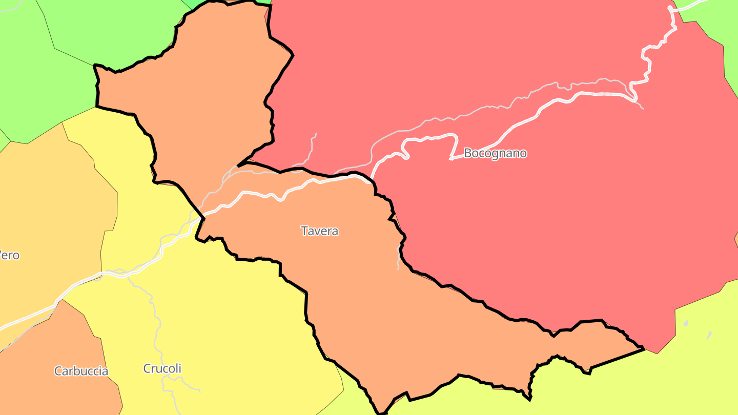 Carte des prix de l'immobilier Tavera