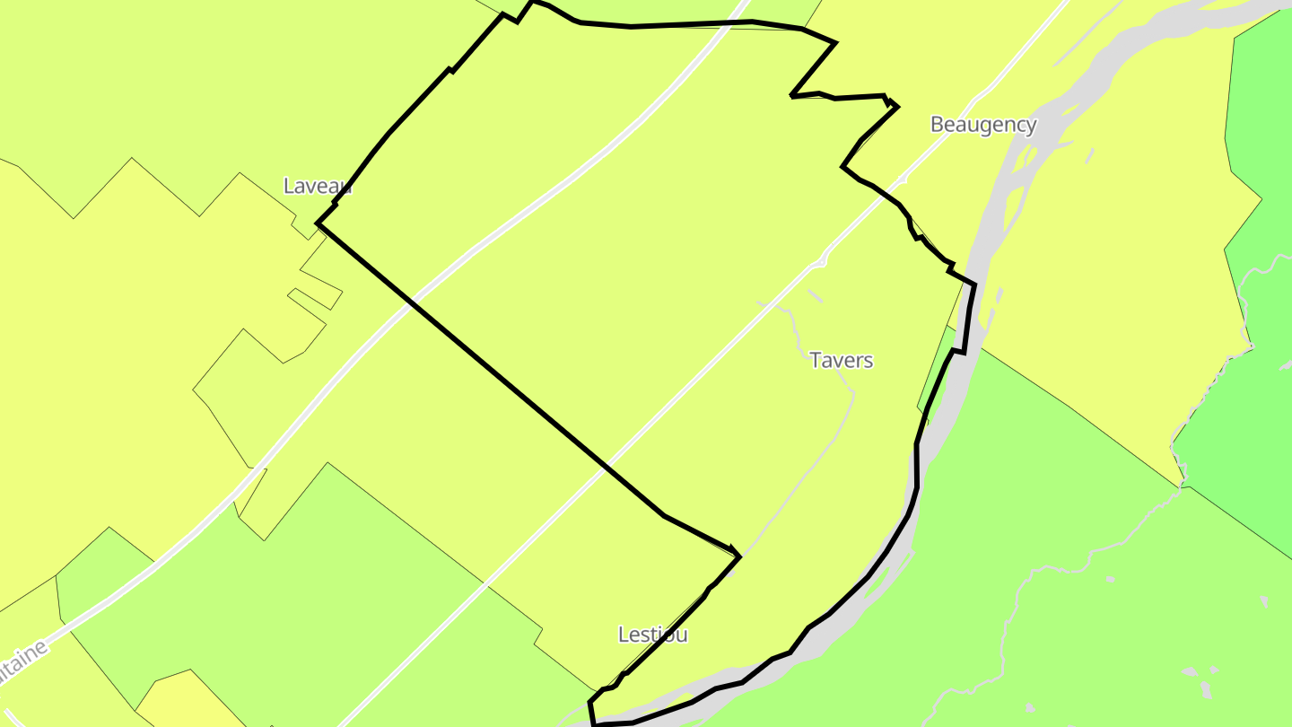 Carte des prix de l'immobilier Tavers