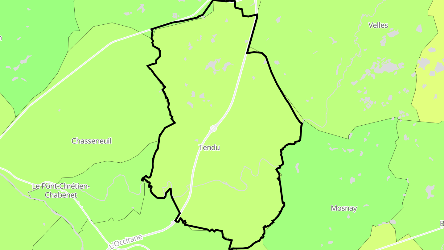 Carte des prix de l'immobilier Tendu