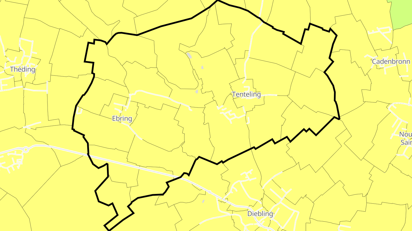 Carte des prix de l'immobilier Tenteling