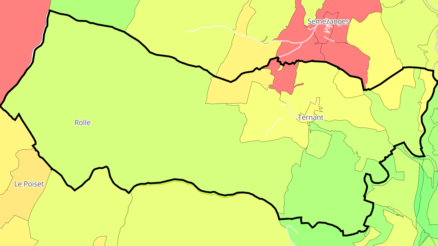 Carte des prix de l'immobilier Ternant