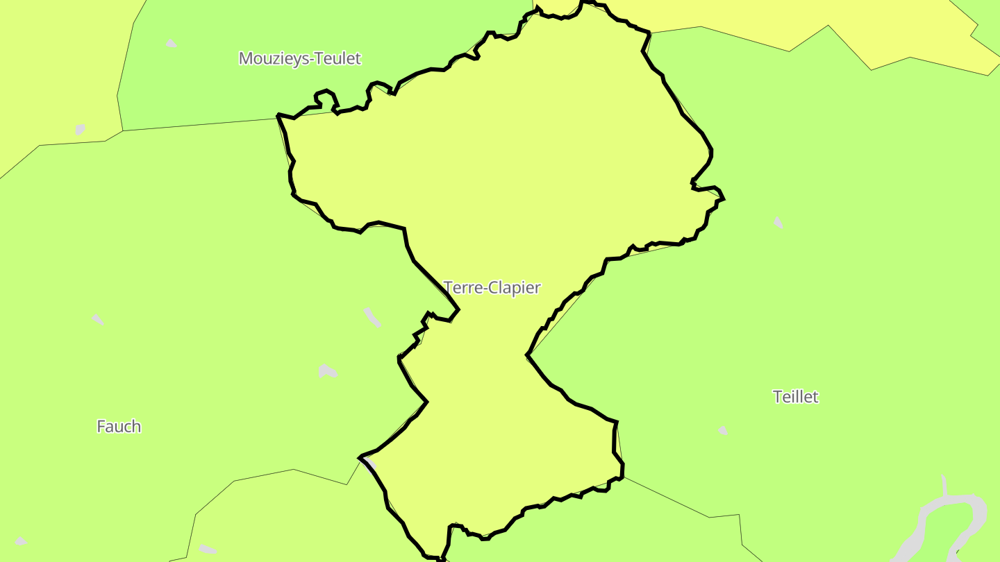 Carte des prix de l'immobilier Terre-Clapier