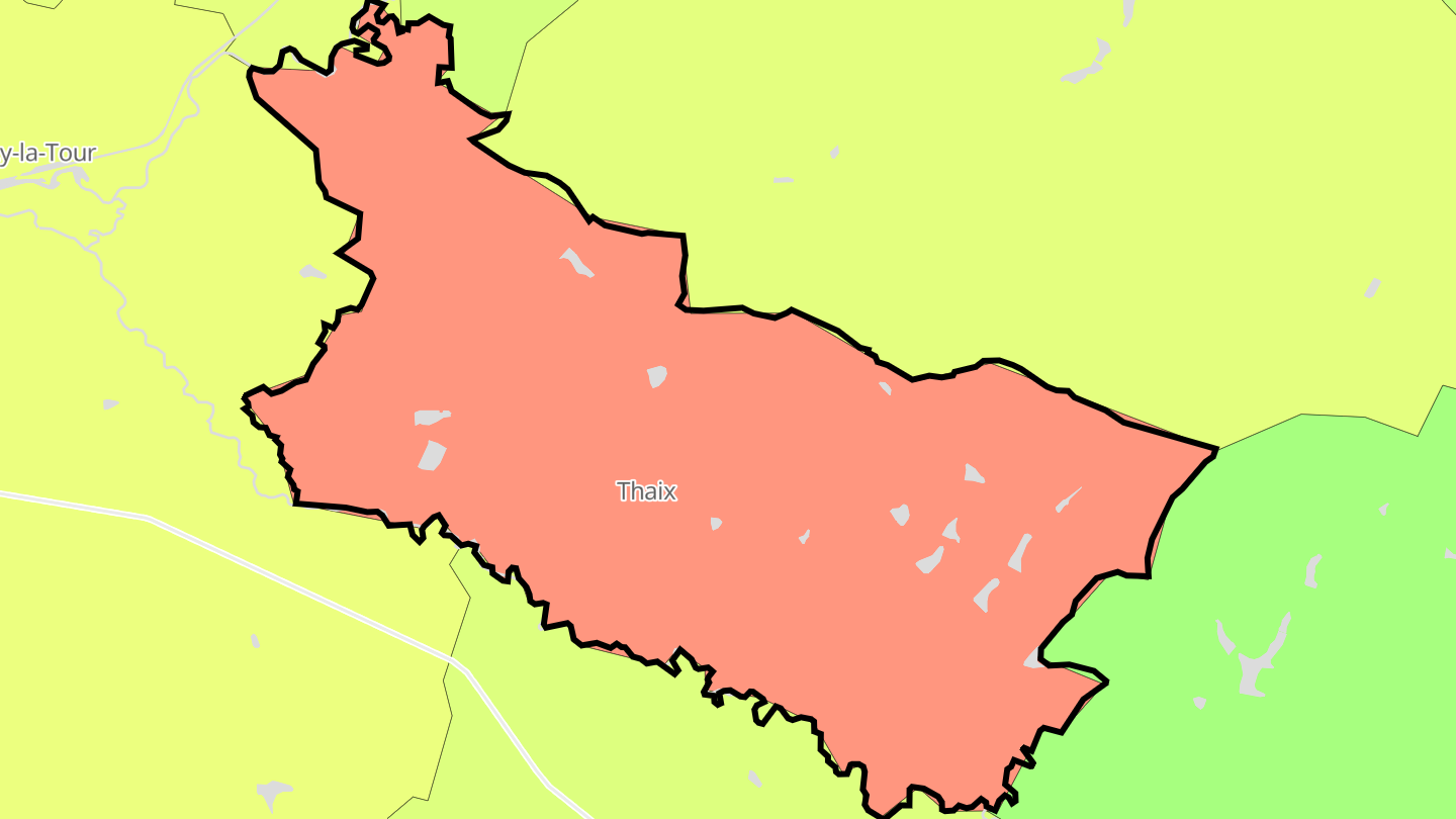 Carte des prix de l'immobilier Thaix