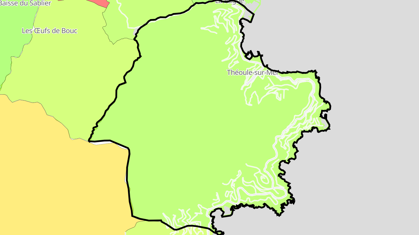 Carte des prix de l'immobilier Théoule-sur-Mer