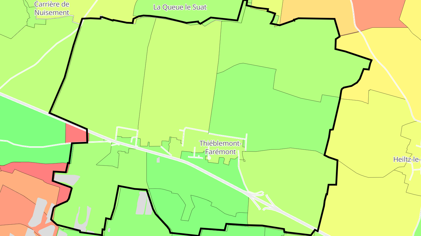 Carte des prix de l'immobilier Thiéblemont-Farémont