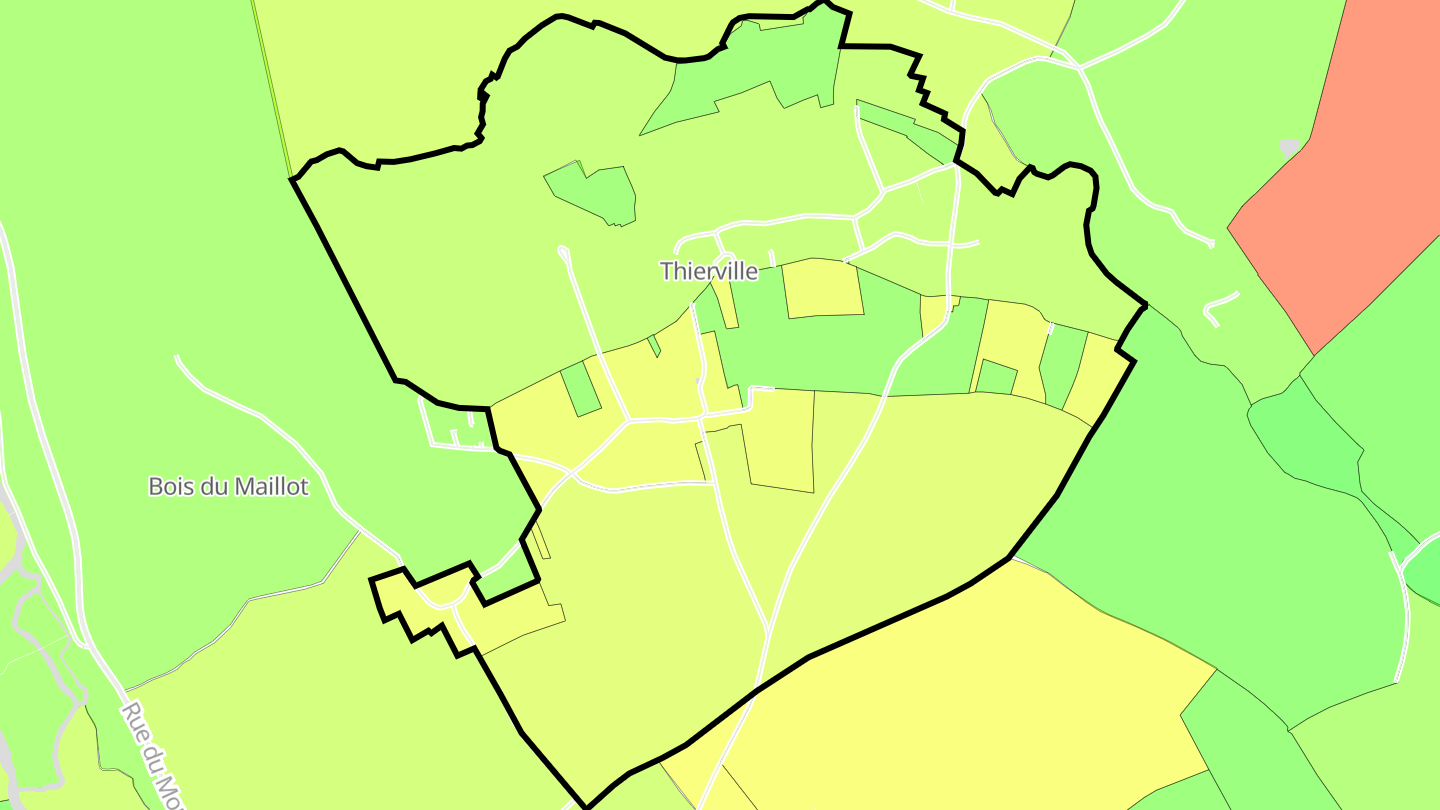 Carte des prix de l'immobilier Thierville