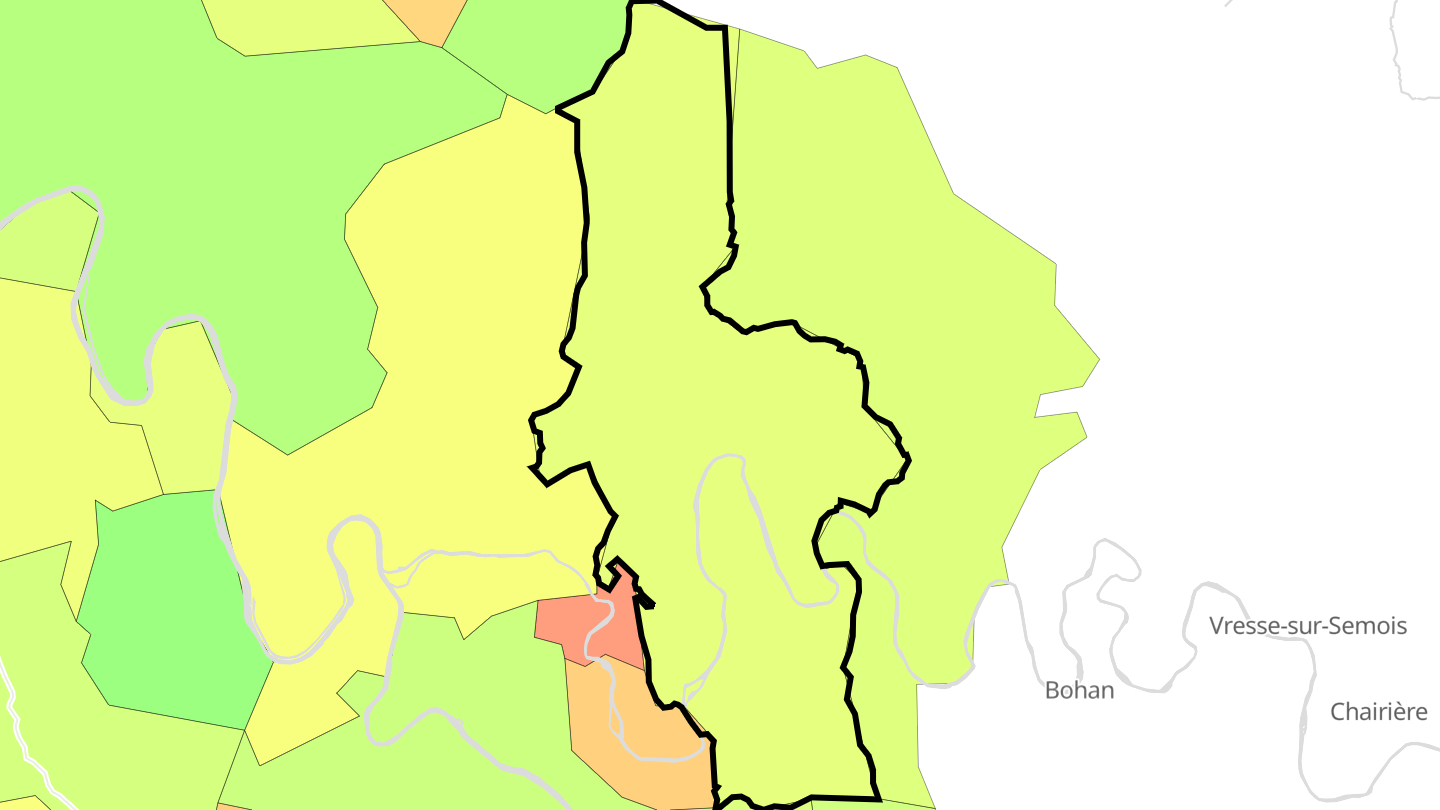 Carte des prix de l'immobilier Thilay