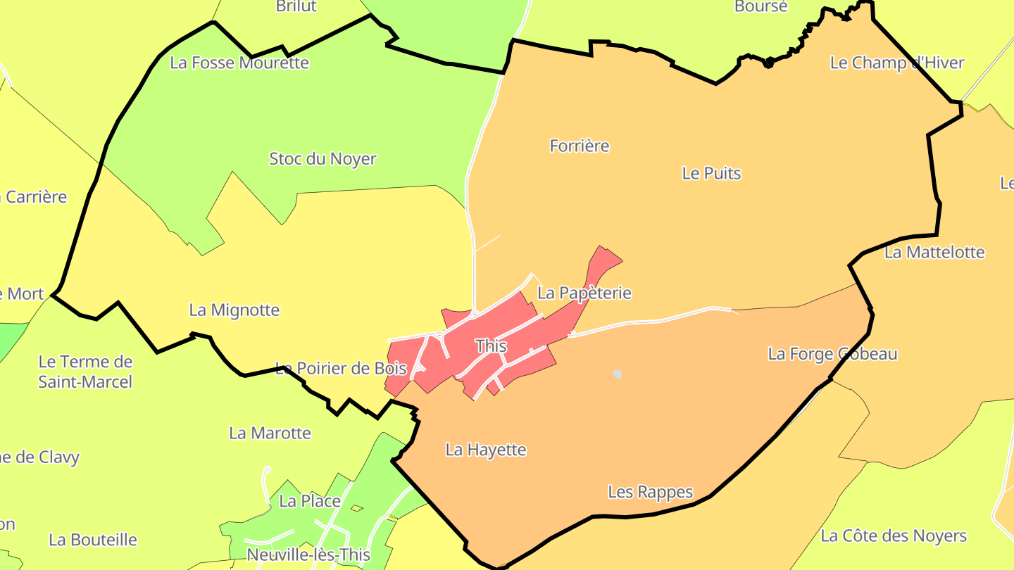 Carte des prix de l'immobilier This