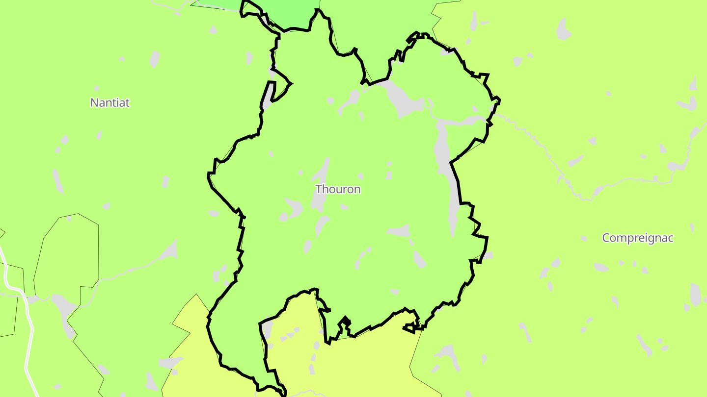 Carte des prix de l'immobilier Thouron
