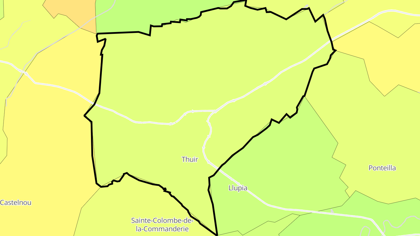 Carte des prix de l'immobilier Thuir
