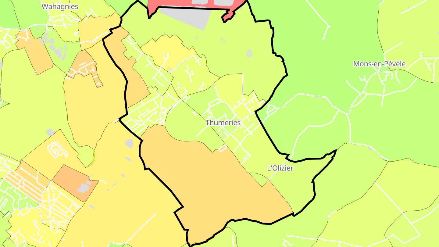 Carte des prix de l'immobilier Thumeries