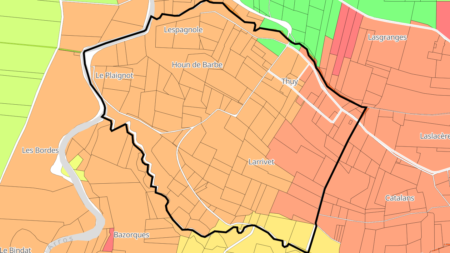 Carte des prix de l'immobilier Thuy