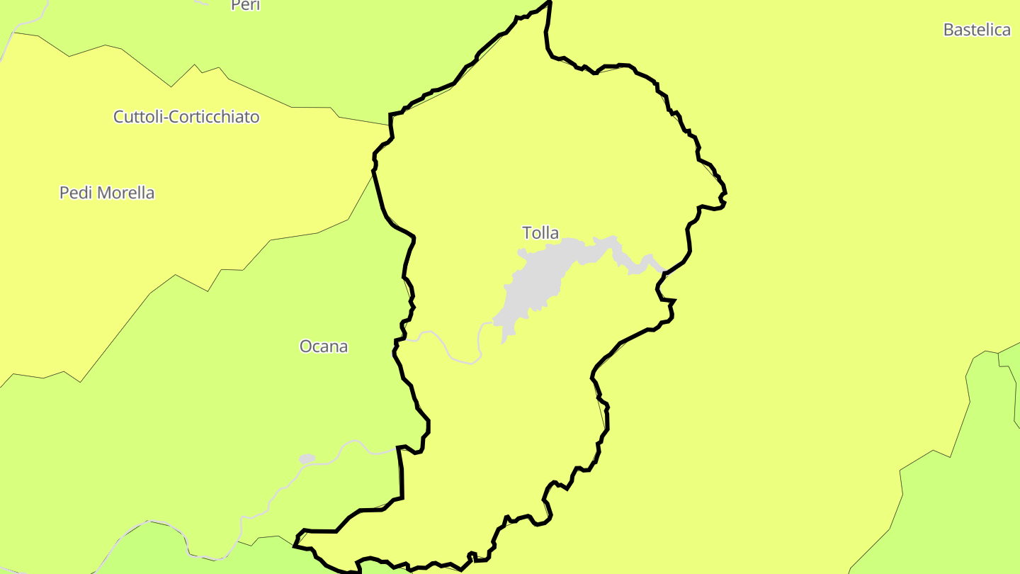 Carte des prix de l'immobilier Tolla